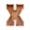 thumbnail image 1 of Boîte de Rangement en Bois pour Lettres Anglaises, Verre Transparent, 1 of 6