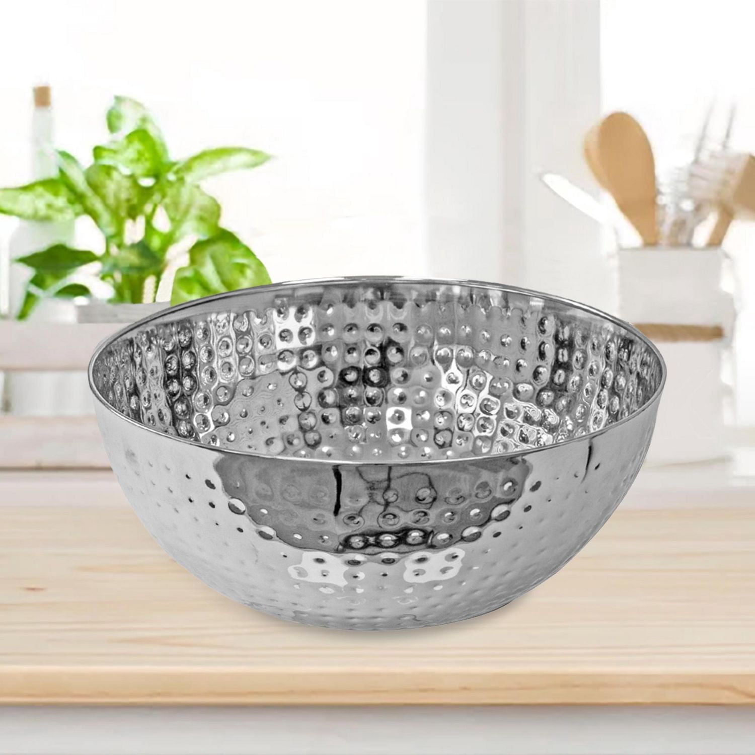 IH Casa Decor En Acier Inoxydable Salad Bowl 7.50" - Ensemble De 2
