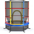 thumbnail image 1 of Gymax Trampoline de 55 Pieds' pour Enfants et Tout-Petits, Trampoline Récréatif avec Filet de Sécurité, Coloré, 1 of 10