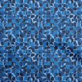 thumbnail image 1 of oneOone Silk Tabby Blue Fabric Abstract Fabric For Sewing Printed Craft Fabric By The Yard 42 Inch Wide, 1 of 4