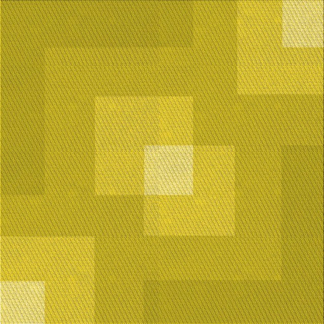 Ahgly Company Tapis d'Intérieur Lavables à la Machine, Carrés, Transitionnels, Jaunes, Tapis de Zone, 5 Pieds Carré