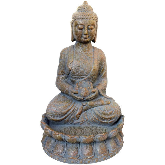 Angelo Décor Statue Bouddha s'asseyant 71cm