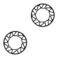 thumbnail image 3 of Ruiboury Lightweight And Easy To Install - Smooth Operation Chain Ring For Bicycles Bicycles Crank Bike Chain 50T black 2Set, 3 of 6
