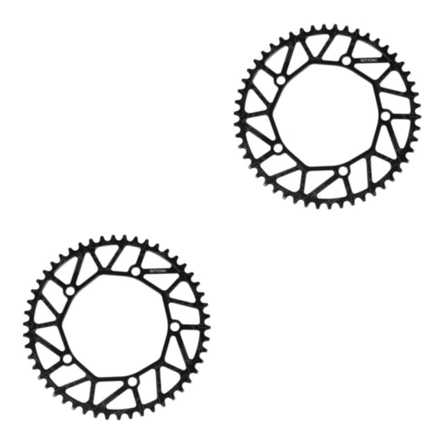 Youkk Alloy Crank set - Durable Precise Fit Smooth Operation - Guaranteed Compatibility Bicycles Crank 50T black 2Set