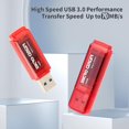 thumbnail image 2 of INLAND Micro Center Super Speed 20 Pack 16GB USB 3.0 Flash Drive Memory Stick Thumb Drive Data Storage Jump Drive Bulk Much Faster Than USB2.0 Flash Drive Red, 2 of 4