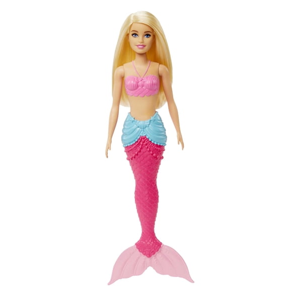 Barbie Dreamtopia Mermaid Doll (Blonde) With Multi-Colored Mermaid Tail, Toy for Kids Ages 3 Years Old and Up