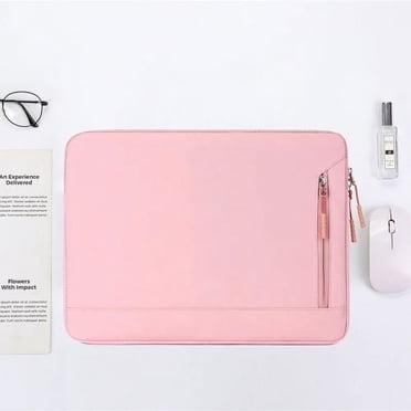 Sac Pochette pour Ordinateur Portable 15,4 Pouces Housse pour MacBook Air Pro Lenovo Xiaomi ASUS HP Dell Acer Ordinateur Étui Étanche pour Portable - Rose
