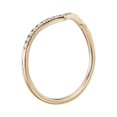 thumbnail image 4 of 0,20 Ct P.t. Rond Excellent Naturel Diamond Magnifique Alliance pour Mariée en Or Jaune Massif 18K Taille 5, 4 of 7