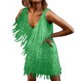 thumbnail image 1 of Ketyyh-chn99 Robes de Soirée pour Femmes Robe de Mariage Mode Couleur Unie Sans Manches Robes de Soirée Robes Noires de Mariage pour Femmes Vert,2TG, 1 of 5