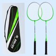 thumbnail image 2 of 2 Pieces Badminton Racket Set Badminton Equipment Durable Badminton Racquet for Adults and Teenagers Playing Backyard Game Practice with Storage Bag, 2 of 9