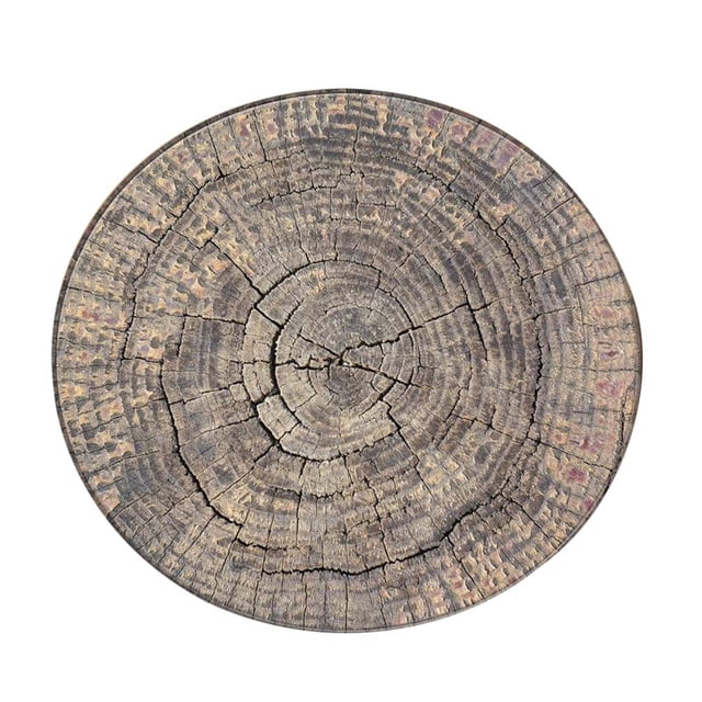 Tapis de Salon Rond à Grain de Bois pour Enfants, Tapis de Sol pour la Maison, Tapis de Jeu, Tapis de Yoga pour Salon, Rond, Design Rond