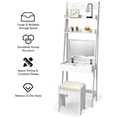thumbnail image 2 of Gymax Vanity Set Makeup Dressing Table w/Flip Top Mirror Hooks Shelves, 2 of 10