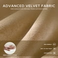 thumbnail image 3 of MALOL Velvet Accent Chair Set of 2, Modern Soft Accent Chairs, Comfy Side Arm Chairs for Living Room, Khaki, 3 of 13