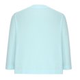 thumbnail image 4 of Penkiiy Cardigan Court à Manches 3/4 pour Femmes, Élégant Boléro pour Femmes, TG Bleu Pâle, 4 of 5