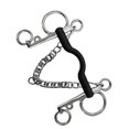thumbnail image 3 of koolsoo Horse Bit W/Curb Hooks Chain Horse Gag Bit with s Mouth Cheek, 3 of 4