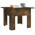 thumbnail image 2 of vidaXL Coffee Table Smoked Oak 55x55x42 cm Engineered Wood, 2 of 4