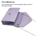 thumbnail image 2 of VONKY Women Envelope Bag Portable Hasp Rhinestone Replacement Stylish Solid Color Party Banquet Bridal Handbag Pouch Light Purple, 2 of 6