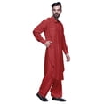 thumbnail image 4 of Atasi Kurta Pyjama Pathani pour Hommes Kurta Pyjama Long Vêtements Décontractés, 4 of 5