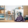 thumbnail image 2 of Ahgly Company Machine Washable Indoor Square Transitional Deep Purple Area Rugs, 7' Square, 2 of 7