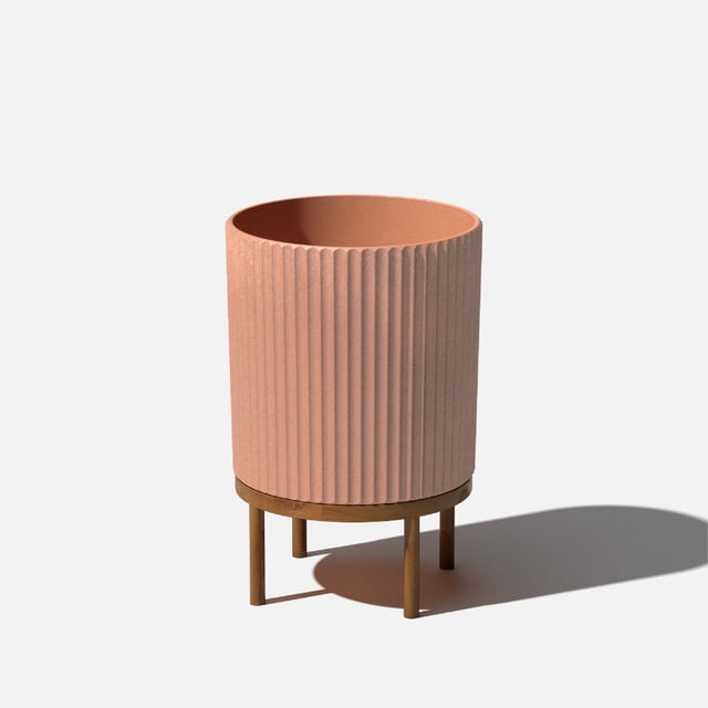 Veradek Demi Series Raised 16" Plastic-Stone Planter - (Terracotta/Brown, 1 Pack)