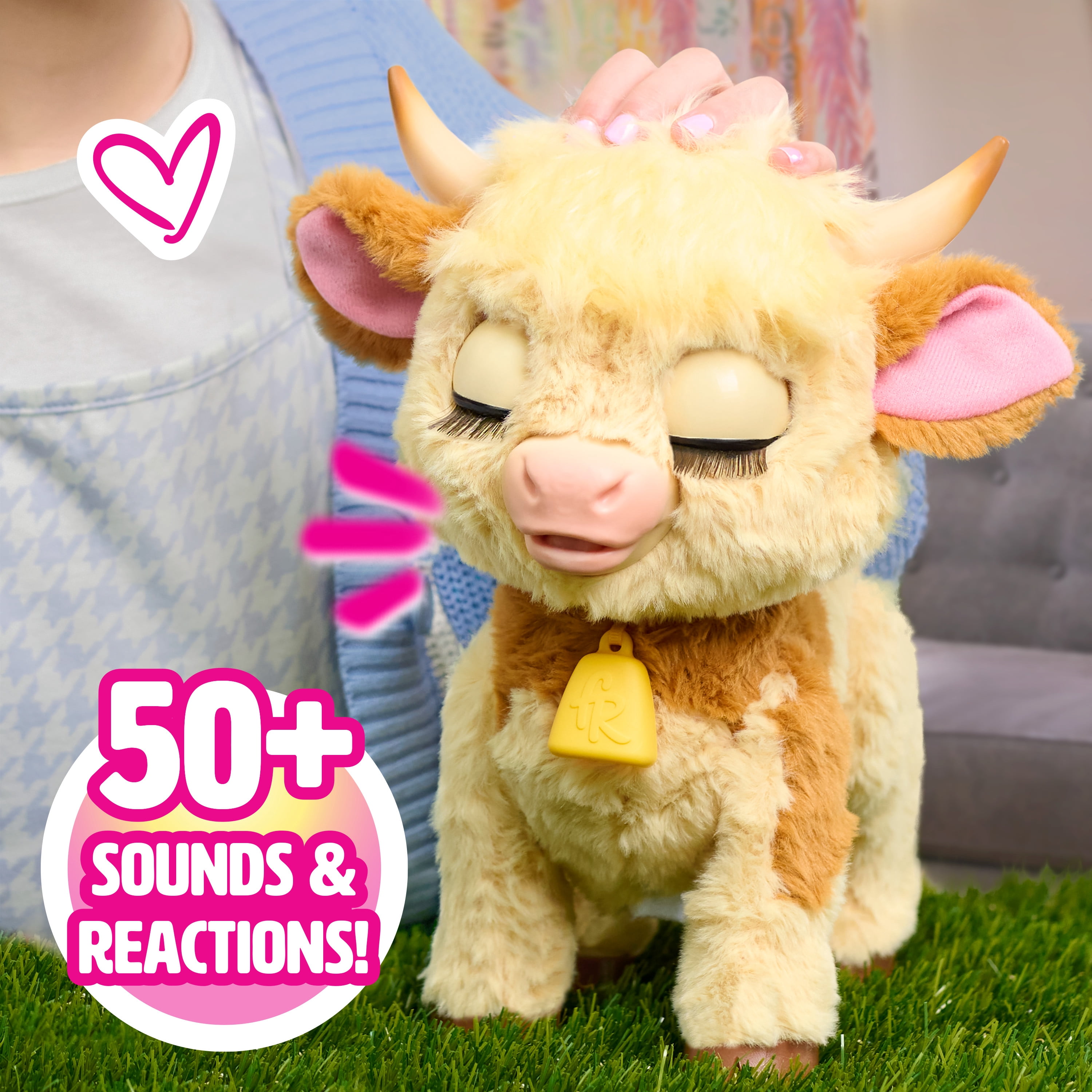 Jouet interactif à l’effigie de la vache Maggie de FurReal, plus de 50 sons et réactions, jouets pour enfants de 4 ans et plus par Just Play