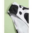 thumbnail image 4 of Maillots de Bain Filles 3 Pcs, Bikini à Imprimé Vache avec Short, 4 of 5