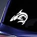 thumbnail image 3 of Bargain Max Decals Tribal Shark Silhouette Sticker Decal Notebook Car Laptop 5.5" (White), 3 of 4