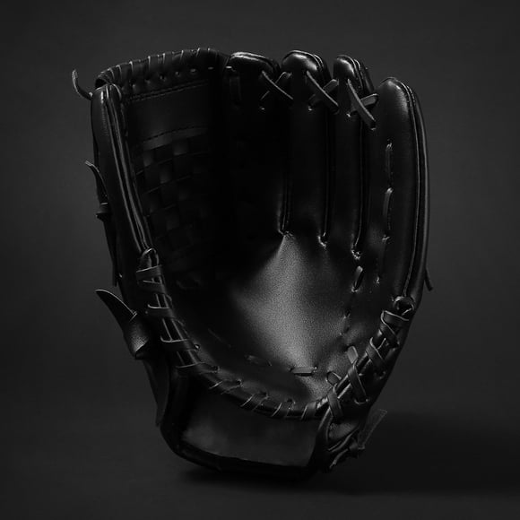 LEEYNEER guanteletes Baseball Glove PVC Black 1PC Sports Equipment Men