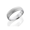 thumbnail image 3 of Bague de Mariage Brossée 950 Palladium Homme 6mm Ajustement Confortable, 3 of 3