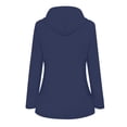 thumbnail image 3 of LSLJS Women Solid Rain Jacket Outdoor Plus Size Hooded Raincoat Windproof, 3 of 3