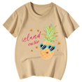 thumbnail image 4 of HNMKIU T-Shirt à Manches Courtes Imprimé Mignon pour Filles - Adorable Haut à Col Rond pour Usage Quotidien et Activités, 4 of 4