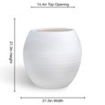 thumbnail image 3 of White Barolo Extra-Large Planter, 21.4", 3 of 5