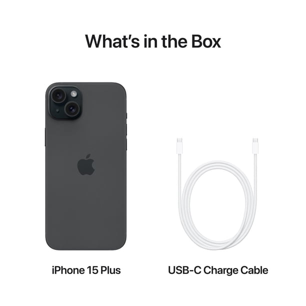 Apple iPhone 15Plus 128GBブラック 本体 充電ケーブル付 Apple iPhone 15 Plus 128GB - Walmart.ca