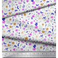 thumbnail image 2 of Soimoi Polyester Crepe Fabric Flower Watercolor Print Fabric by The Yard 42 Inch Wide, 2 of 3