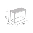 thumbnail image 2 of Safdie & Co. Accent Table Rectangle Brown Reclaimed Wood Black Metal, 2 of 4