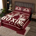 thumbnail image 2 of Boxing Quilt Set Boxing Gloves Bedspread Set King,Fighting Competition Coverlet Set Pugilism Game Quilted,Sports Game Room Decor, 2 of 3
