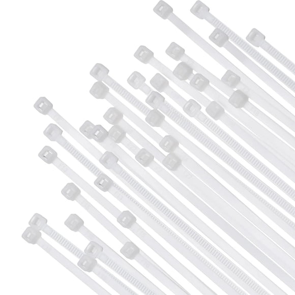 White Cable Ties 4*300 Non-Standard (2.7Mm Width) 250 Pieces White Nylon (250 White Cable Ties)