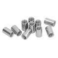 thumbnail image 2 of 10Pcs Coupling Nut Round Rod Connector Female Thread 304 Stainless Steel M12x1.75 16 L25mm, 2 of 14