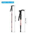 thumbnail image 2 of Unique Bargains Trekking Poles Collapsible Telescopic Hiking Pole 43 Inch T Handle, Red, 2 of 5