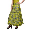 thumbnail image 3 of Moomaya Jupe Longue Imprimée en Rayonne pour Femmes Grande Taille, Jupe Maxi à Taille Nouée, 3 of 6
