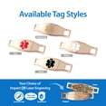 thumbnail image 4 of MedicEngraved Rose Gold Stainless Steel Custom Medical Alert Bracelet - 6mm Infinity Link, 4 of 7