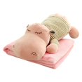 thumbnail image 1 of Big Soft Blankets for Adults Two In One Cartoon Animal Pillow With Built In Blanket Dual Purpose office Car Nap Blanket Winter Thickened Sofa Pillow With Dual Functions Fleece Throw Blanket for Couch, 1 of 9