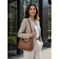 thumbnail image 4 of Stockton PU Shoulder Bag Set - Women’s Elegant Tote with Cardholder & Matching Purse - Espresso, 4 of 12