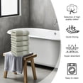 thumbnail image 4 of Fridja Ultra Soft Cotton 5 Pack Hand Towel Set 14x28 Inch, Fit for use in Beach, Bathroom, Kitchen, Gym, Spa & General Cleaning, Soft Compact & Lightweight Multi Purpose Absorbent Hand Towels, 4 of 5