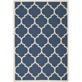thumbnail image 1 of Safavieh Courtyard Polypropylene Medium Rectangle Rug CY6914-268-6 in Navy and Beige, 1 of 2