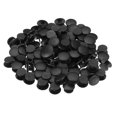 thumbnail image 1 of Uxcell Plastic Button Charm, 10 x 8mm Dia Button Accessories, Black 100 Pack, 1 of 6