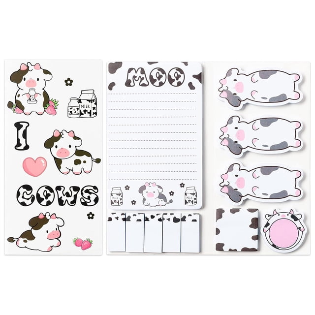 Gkeoshab Sticky Note Special Shaped Combination Note Pad Creative Simple Cartoon Message Pad Stick Account Notepad Home & Garden