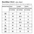 thumbnail image 5 of BESTMAN Short Sleeve Mandarin Collar Shirts For Men Cotton Button Down Shirt, 5 of 5