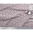 thumbnail image 2 of Soimoi Poly Georgette Fabric Leaves & Poppy Floral Fabric Prints By Yard 52 Inch Wide, 2 of 6