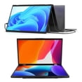 thumbnail image 1 of Stacked Laptop Screen Extender, 16:9 1920 X 1080P 15.6 inch Portable Laptop Display 60Hz Refresh  for SWITCH, 1 of 7